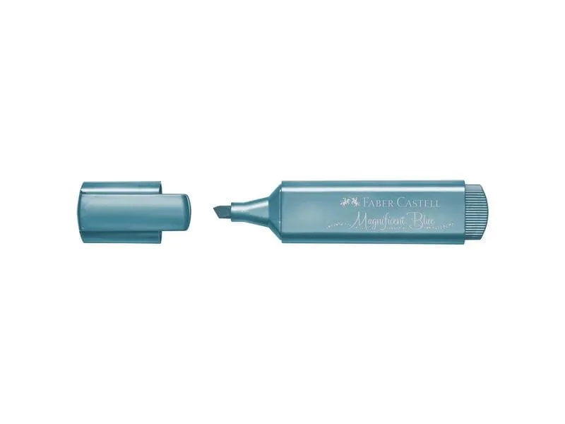 Faber-Castell Textmarker 1546 Magnificent Blue, Metallic