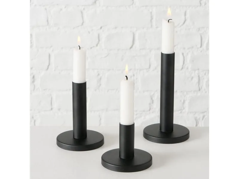 Boltze Kerzenhalter Malko 3-teilig, Schwarz Boltze Kerzenhalter Malko 3-teilig, Schwarz