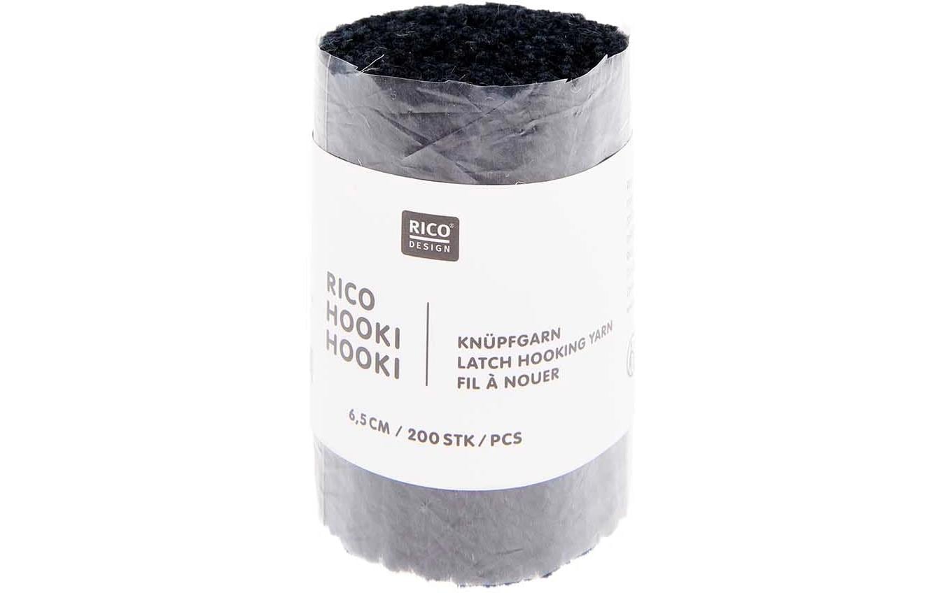 Rico Design Hooki Knüpfgarn Dunkelblau