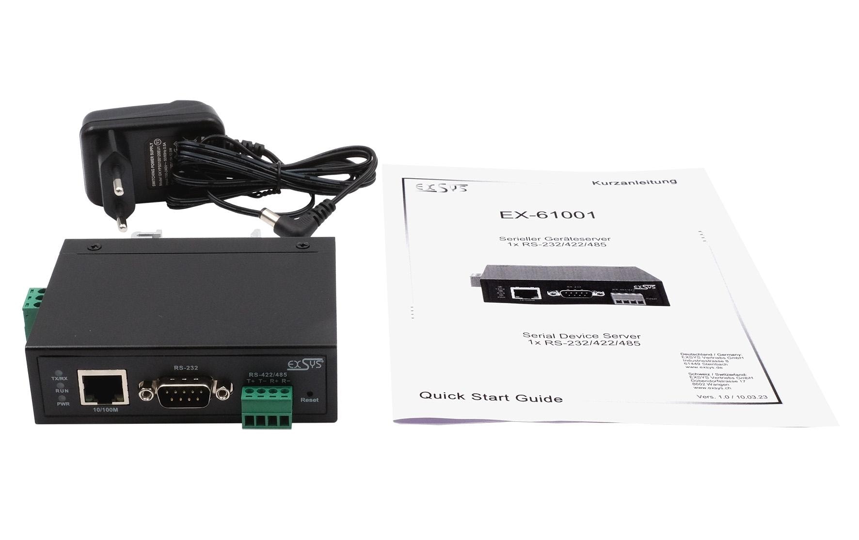 Exsys Serieller Geräteserver EX-61001