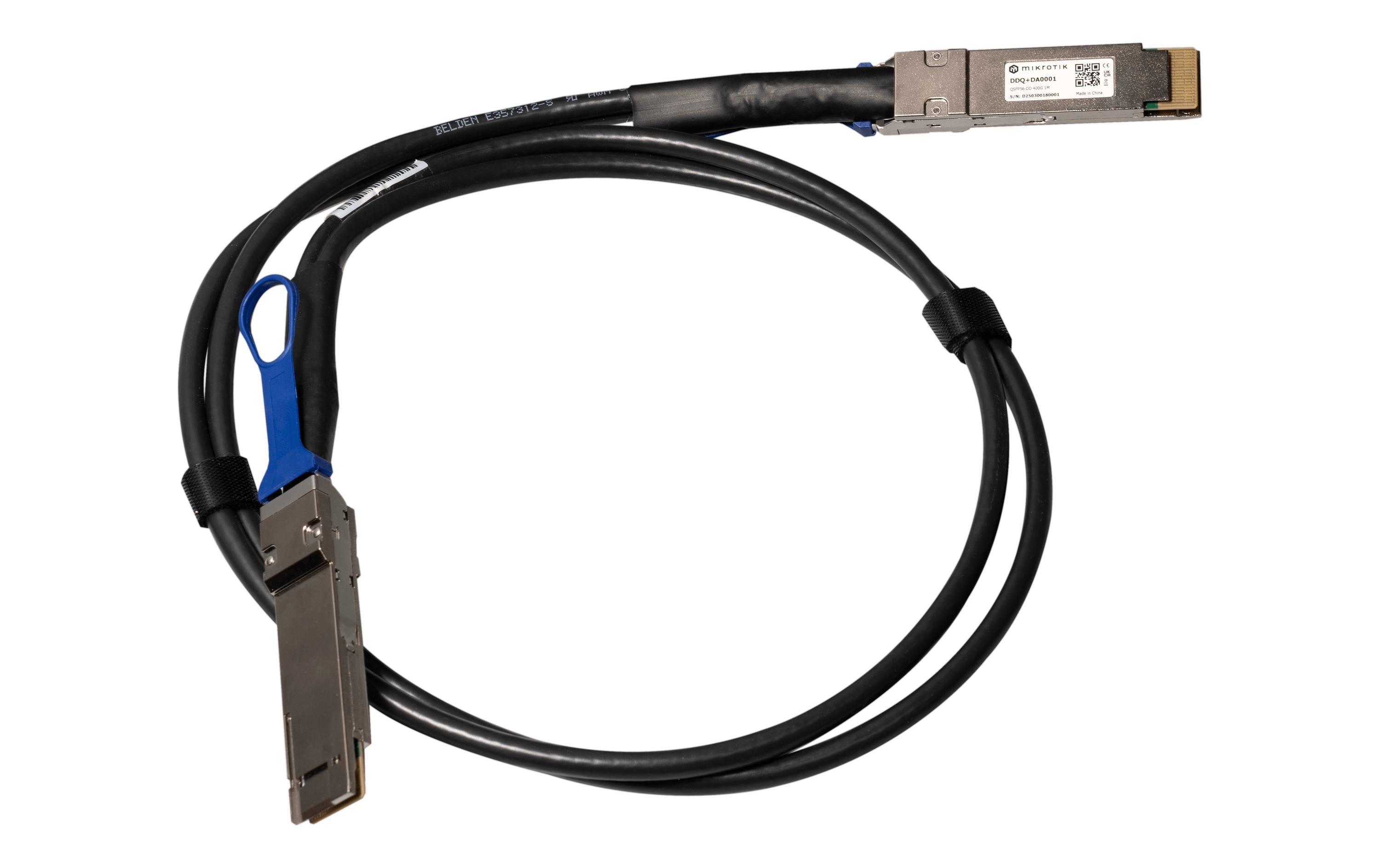 MikroTik Direct Attach Kabel DDQ+DA0001 QSFP-DD/QSFP-DD 1 m MikroTik Direct Attach Kabel DDQ+DA0001 QSFP-DD/QSFP-DD 1 m