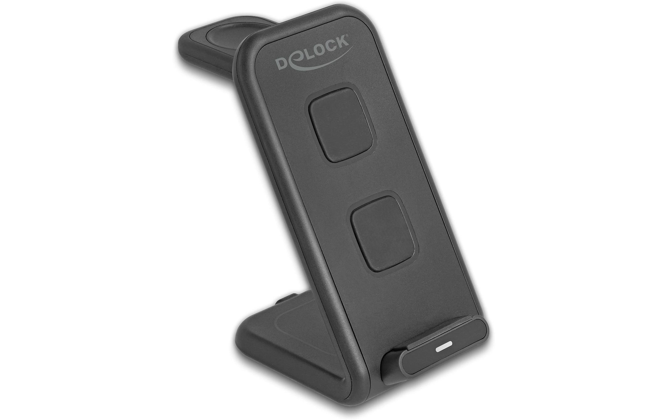Delock Wireless Charger 3 in 1 mit 2 Ladespulen 5 W/5W/15 W