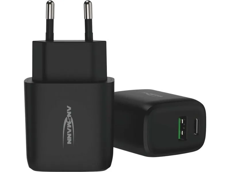 Ansmann USB-Wandladegerät Home Charger HC218PD, 18 W, Schwarz