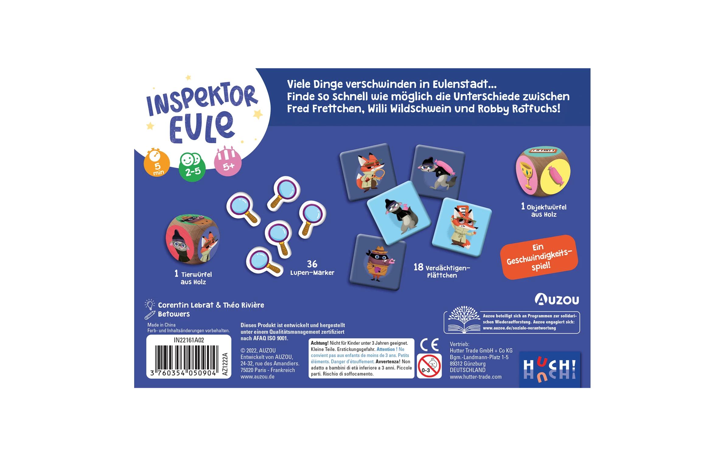 HUCH! Kinderspiel Inspektor Eule