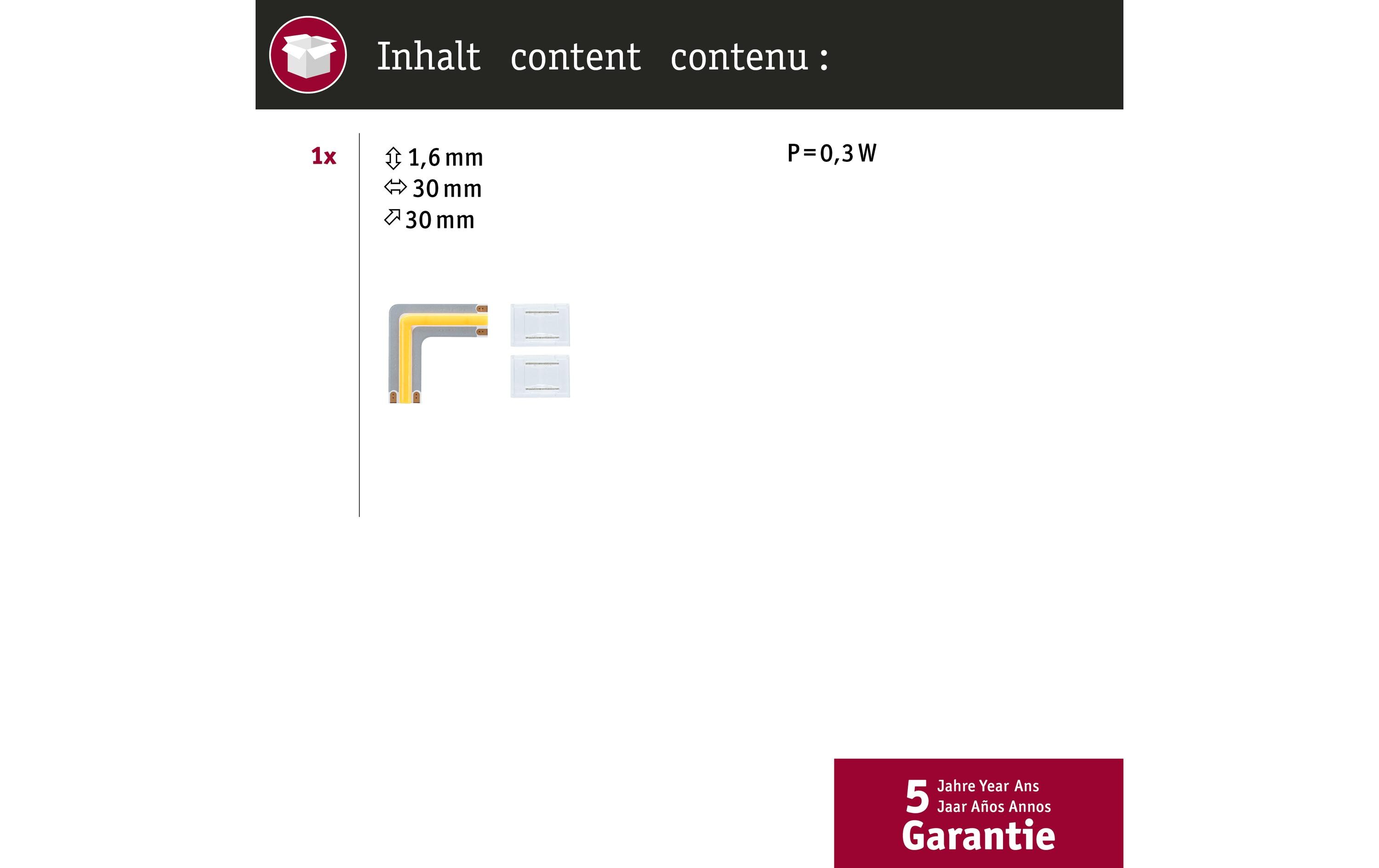 Paulmann MaxLED 500 LED Strip Full-Line COB Edge 90°