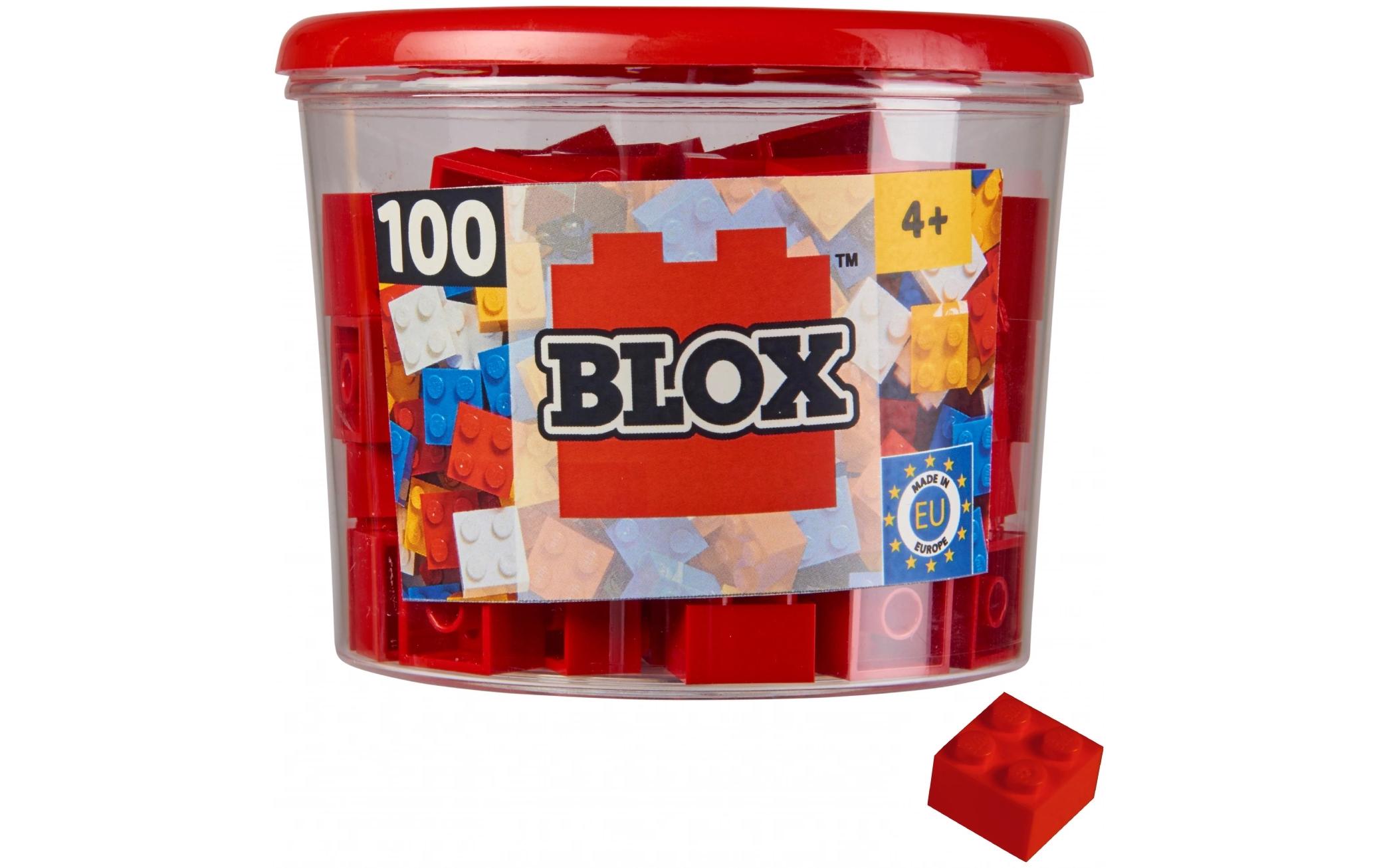 BLOX Bausteine 100 rote 4er Steine