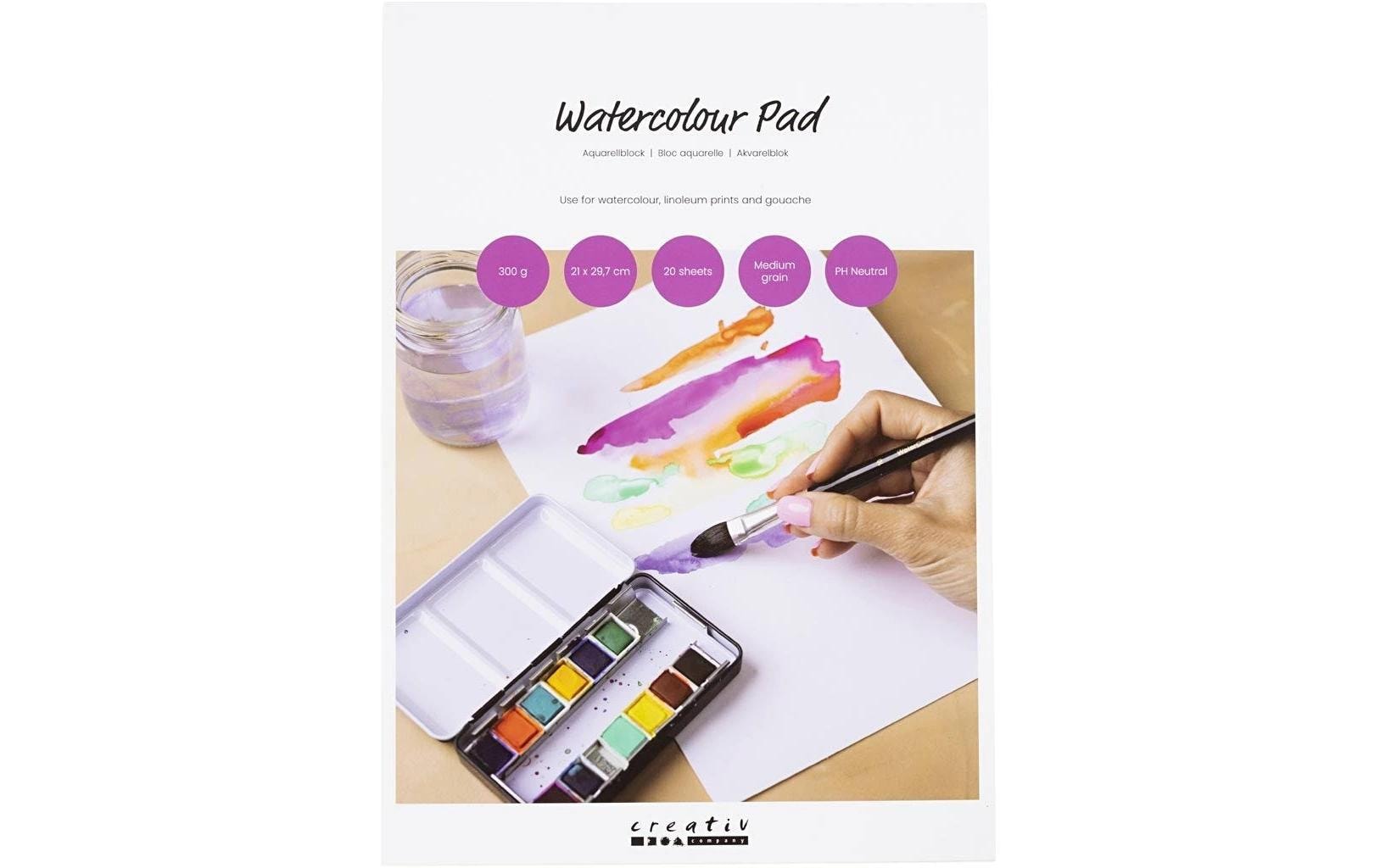 Creativ Company Malblock A4, 300 g/m², 20 Blatt