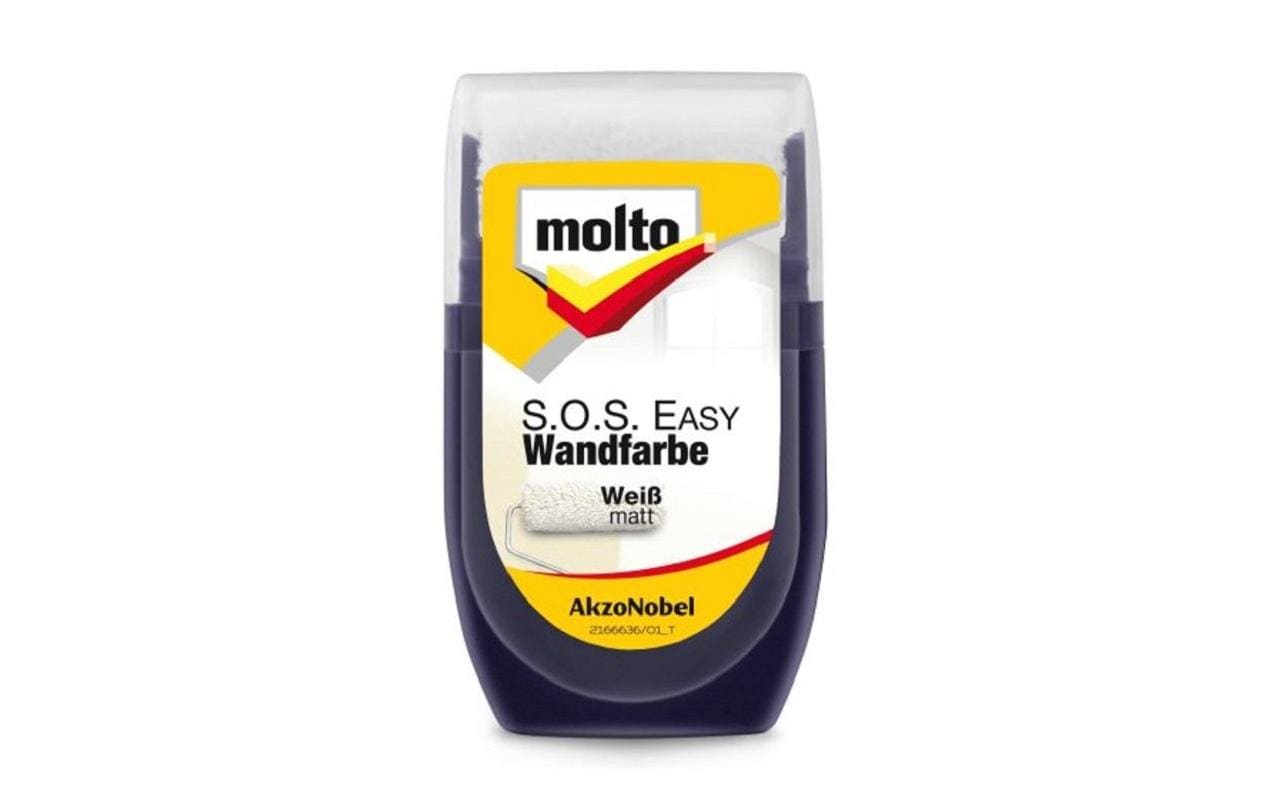 Molto Wandfarbe S.O.S. Easy, Weiss, 30 ml Molto Wandfarbe S.O.S. Easy, Weiss, 30 ml