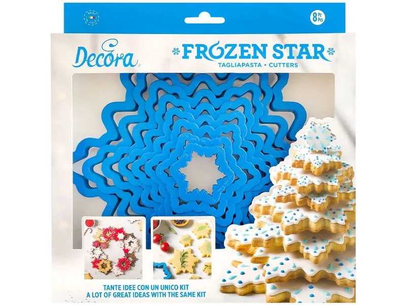 Decora Ausstechformen Schneeflocken-Baum Set - 8 Stk Decora Ausstechformen Schneeflocken-Baum Set - 8 Stk
