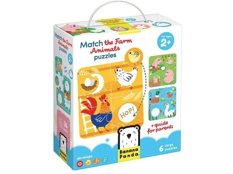 Banana Panda Puzzle Match the Farm Animals Banana Panda Puzzle Match the Farm Animals