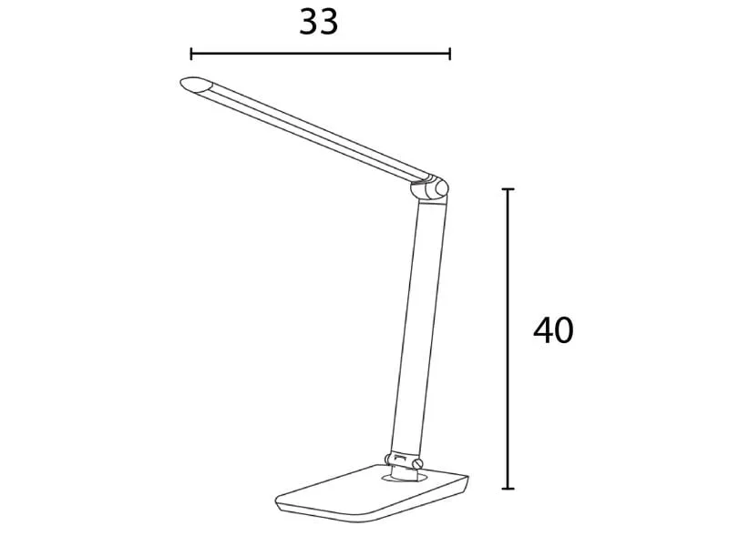 UNiLUX Schreibtischleuchte Twistled 1558 lm, Schwarz
