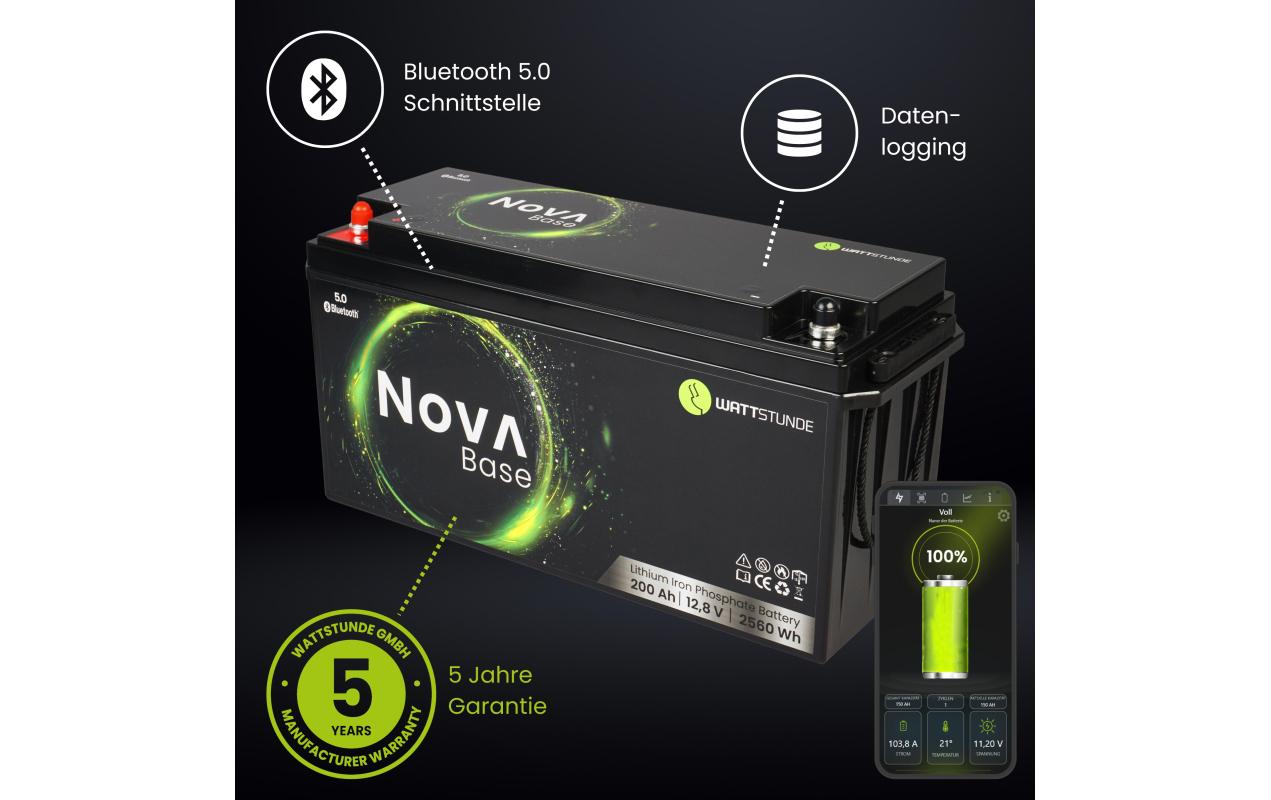 WATTSTUNDE Batterie NOVA Base 200 Ah LiFePO4