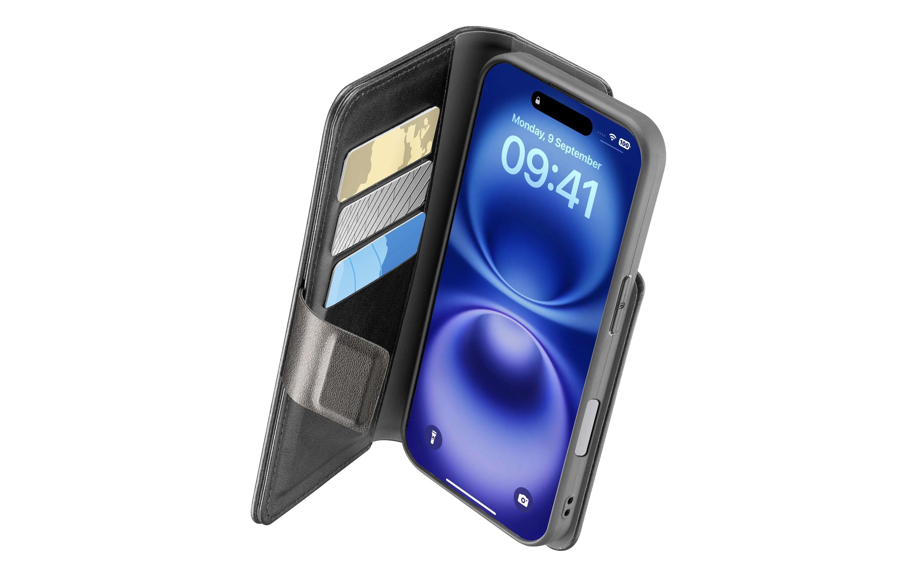 Cellular Line Book Cover Book Agenda 2 iPhone 16 Plus Schwarz Cellular Line Book Cover Book Agenda 2 iPhone 16 Plus Schwarz