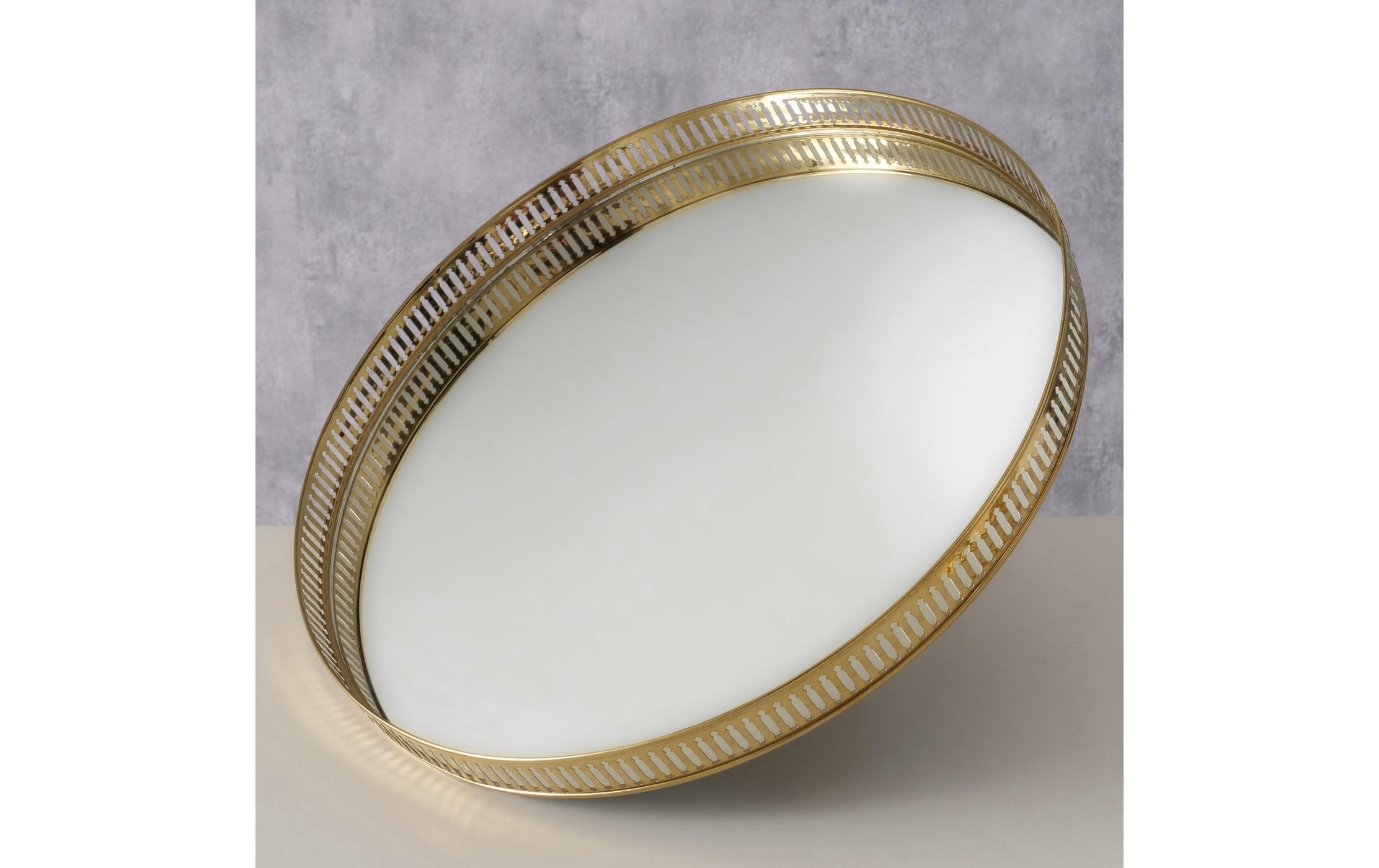 Boltze Dekotablett Lionel 35 cm, Gold