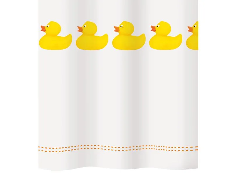diaqua® Duschvorhang Duckie 120 x 200 cm, Gelb/Weiss diaqua® Duschvorhang Duckie 120 x 200 cm, Gelb/Weiss