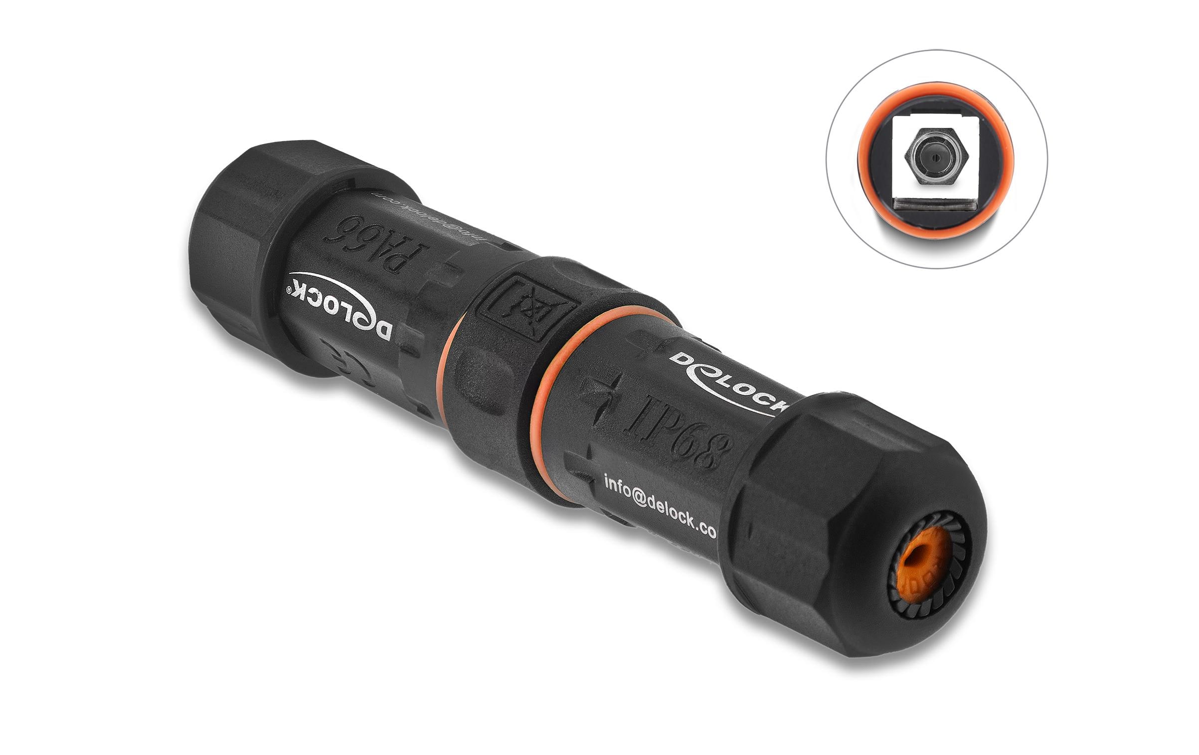 Delock Kabelverbinder 75 Ω F-Type Buchse (f) - Delock Kabelverbinder 75 Ω F-Type Buchse (f) -