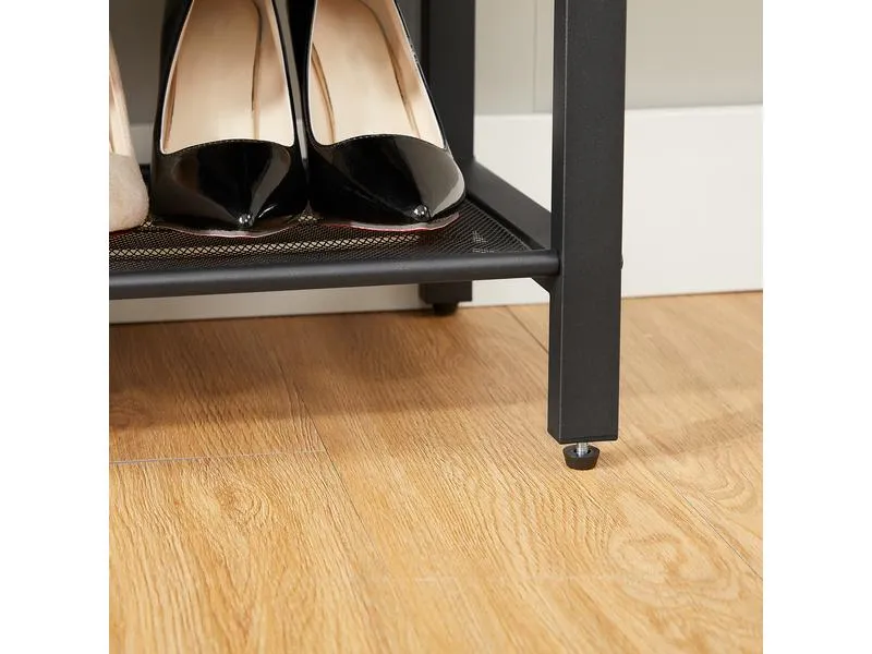 VASAGLE Schuhregal mit 5 Ablagen 100 x 110 cm, Braun/Schwarz VASAGLE Schuhregal mit 5 Ablagen 100 x 110 cm, Braun/Schwarz