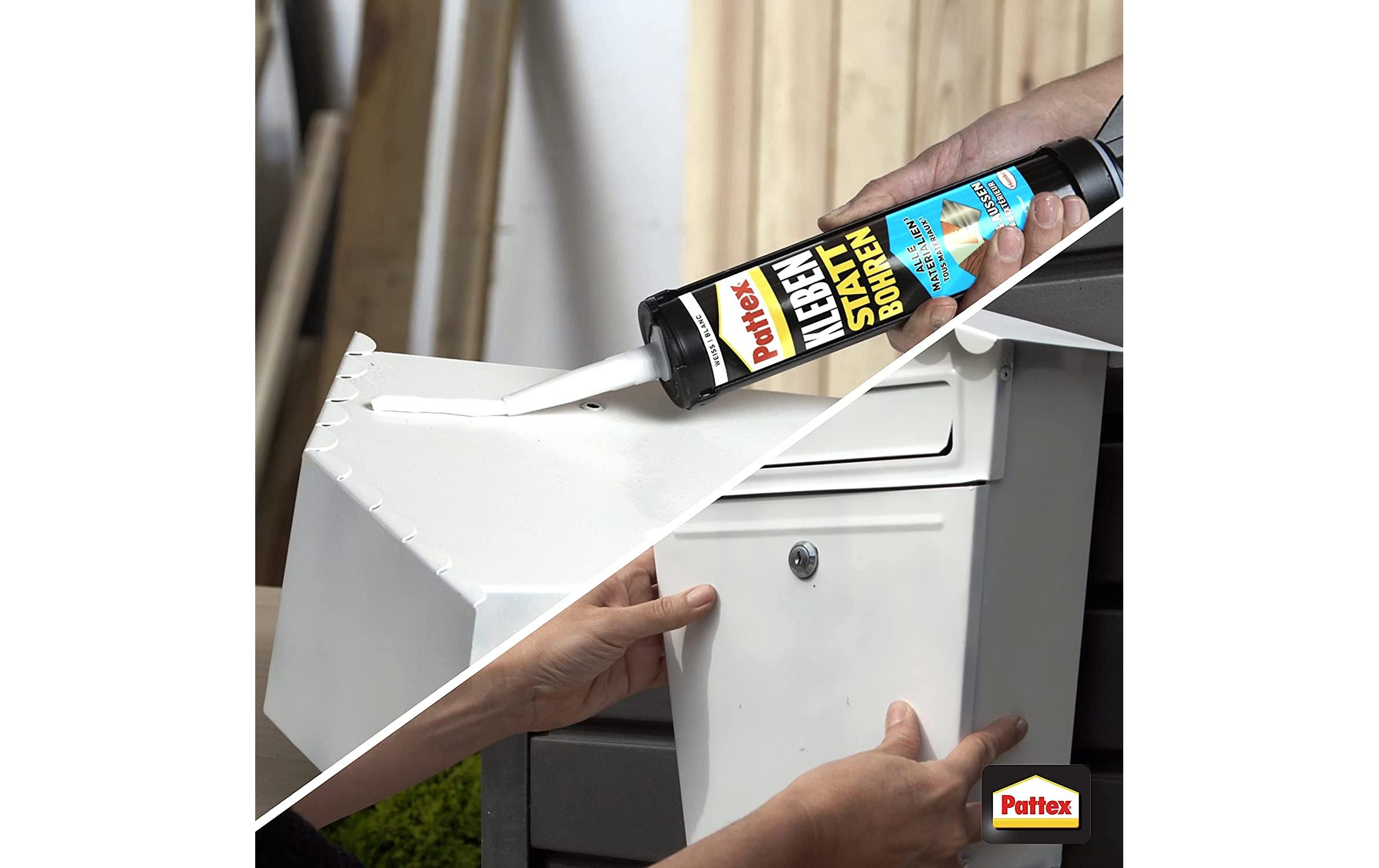Pattex Montagekleber Innen & Aussen 450 g, Weiss