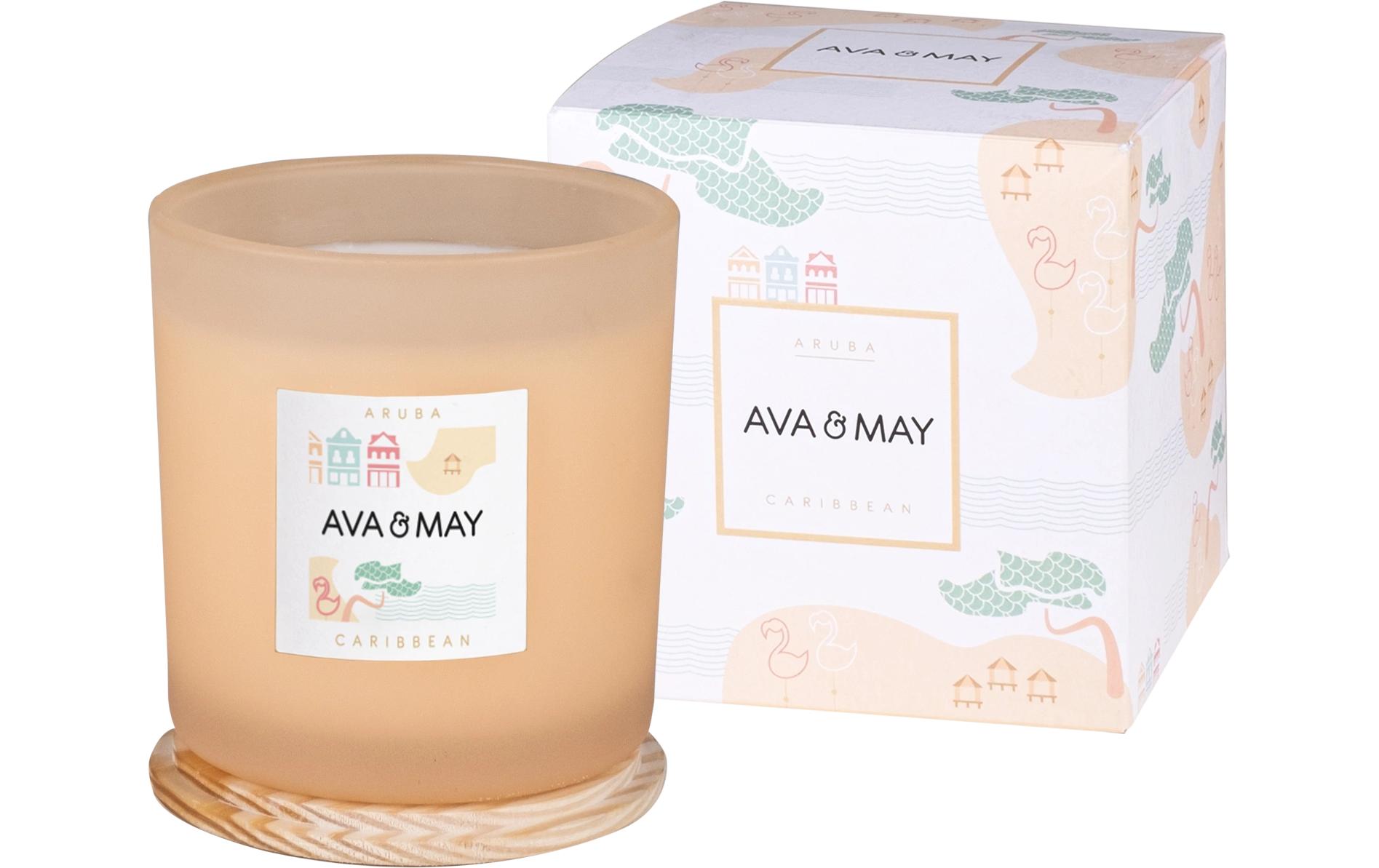 AVA & MAY Duftkerze Aruba, 12 x 12.5 cm