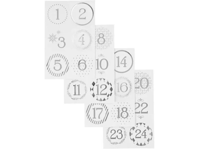 Creativ Company Adventskalender-Zahlen Ø 4 cm Creativ Company Adventskalender-Zahlen Ø 4 cm