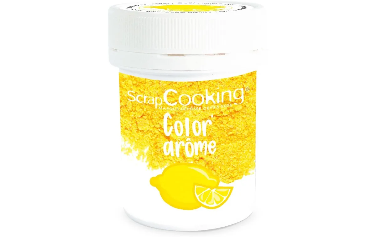 ScrapCooking Lebensmittelfarbenpulver mit Aroma Zitrone Pulver Gelb 10 g ScrapCooking Lebensmittelfarbenpulver mit Aroma Zitrone Pulver Gelb 10 g