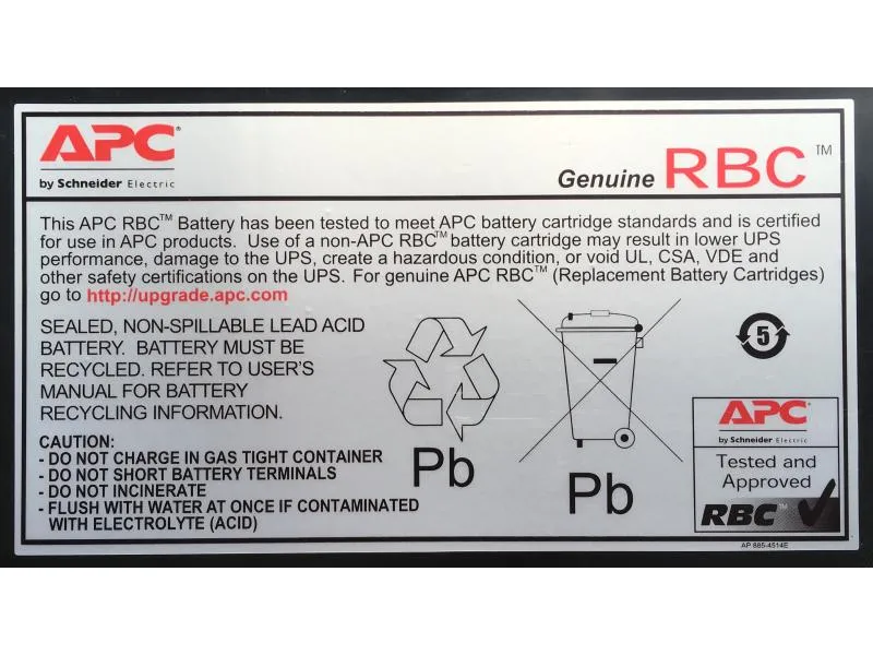 APC Ersatzbatterie APCRBC118 APC Ersatzbatterie APCRBC118