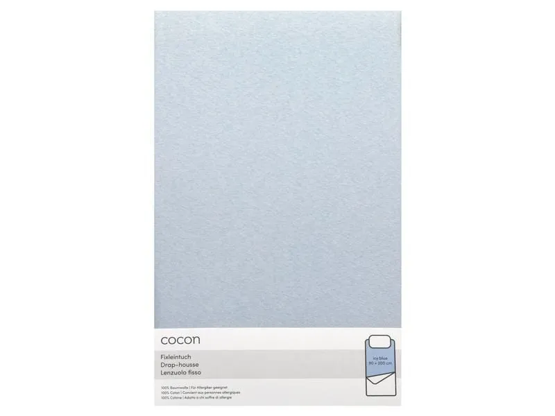 COCON Fixleintuch 90-100 x 200 cm, Eisblau COCON Fixleintuch 90-100 x 200 cm, Eisblau