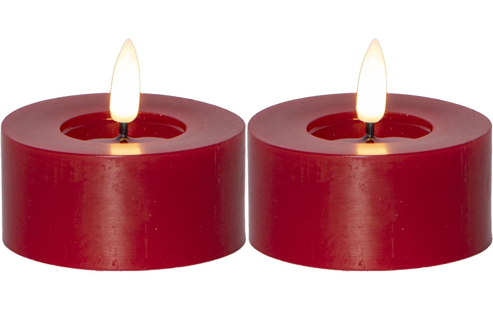 Star Trading LED Teelichter Set Flamme Flow 2 Pack, Rot Star Trading LED Teelichter Set Flamme Flow 2 Pack, Rot