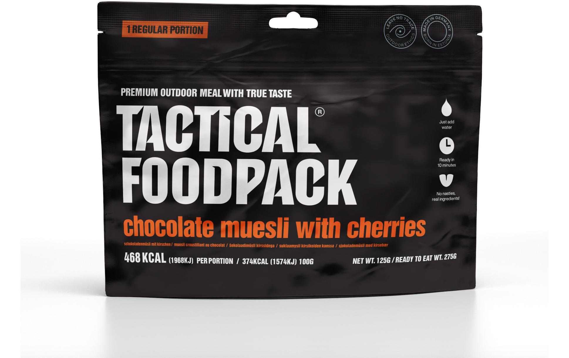 Tactical Foodpack Frühstück Schokoladenmüsli mit Kirschen Tactical Foodpack Frühstück Schokoladenmüsli mit Kirschen