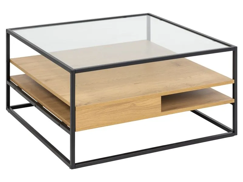 AC Design Couchtisch Randolf 80 cm x 40 cm, Nature/Schwarz AC Design Couchtisch Randolf 80 cm x 40 cm, Nature/Schwarz