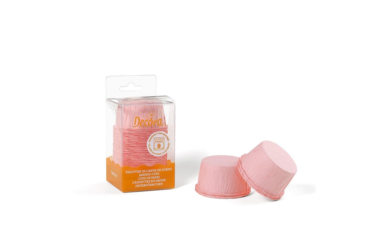Decora Muffin Backform Ruffled, Rosa, 25 Stück