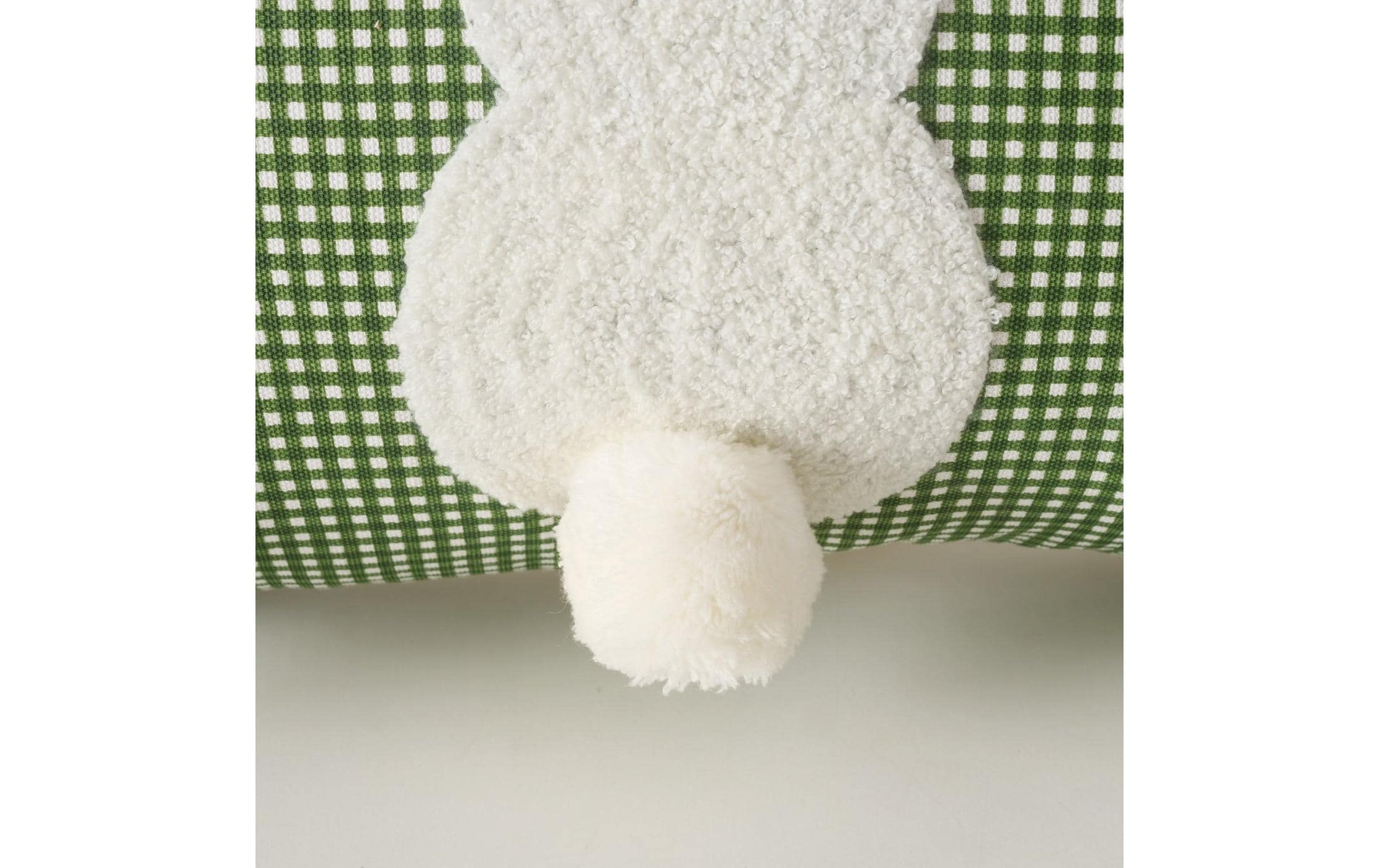 Boltze Kissen Hasen Lanari, Grün / Cremeweiss