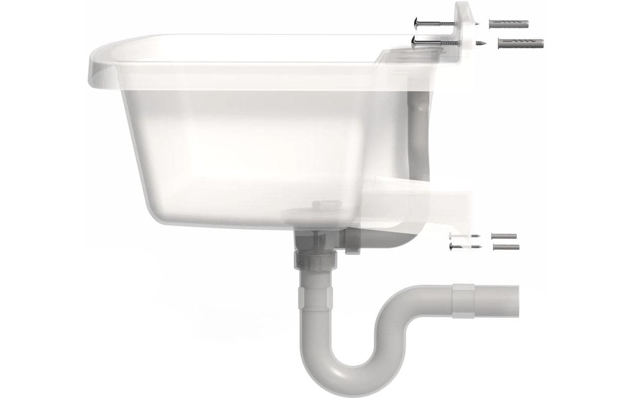 Mateu Ausgussbecken Vela 50 weiss, Polypropylen Weiss Polypropylen