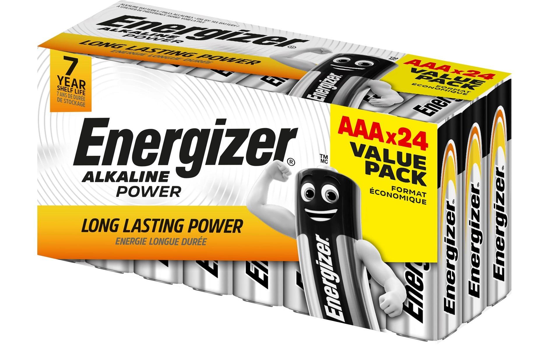 Energizer Batterie AlkalinePower AAA 24 Stück