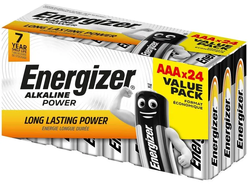 Energizer Batterie AlkalinePower AAA 24 Stück