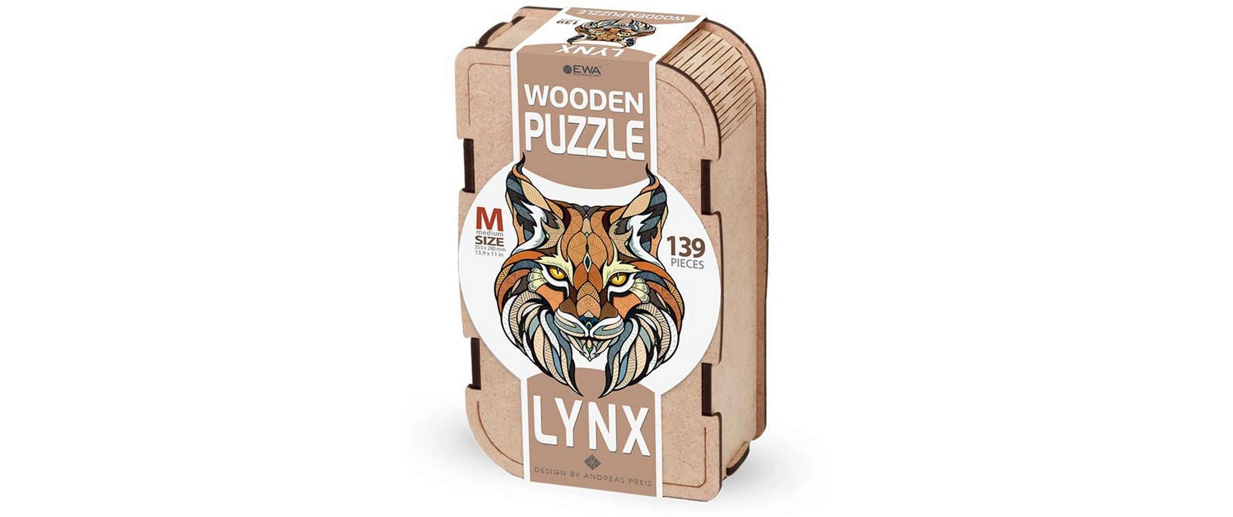 Eco Wood Art Holz-Puzzle Luchs 139 Teile