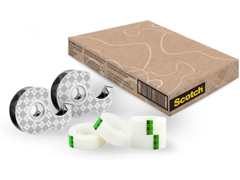 Scotch 2 Handabroller aus Edelstahl inkl. 4 Ersatzrollen Scotch 2 Handabroller aus Edelstahl inkl. 4 Ersatzrollen
