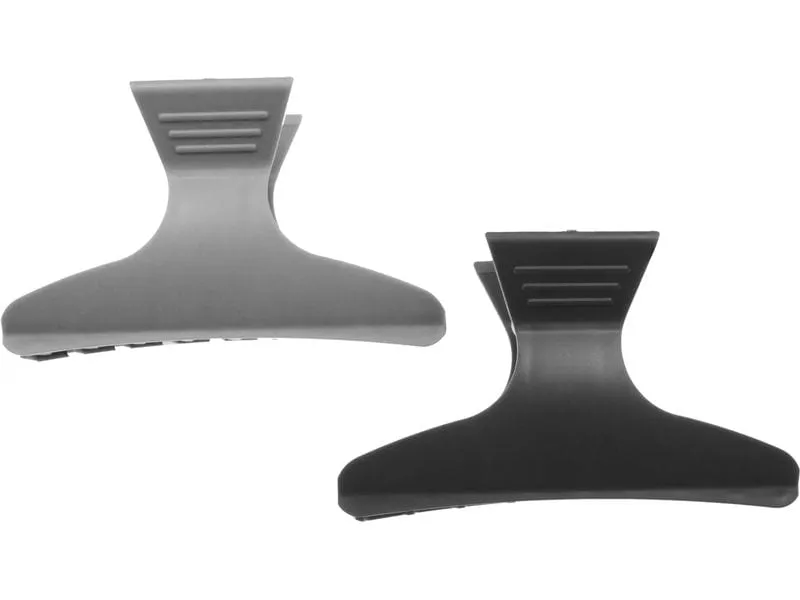 Parsa Beauty Haarabteilklammern, Schwarz/Grau Schwarz/Grau 2 Stück Parsa Beauty Haarabteilklammern, Schwarz/Grau Schwarz/Grau 2 Stück