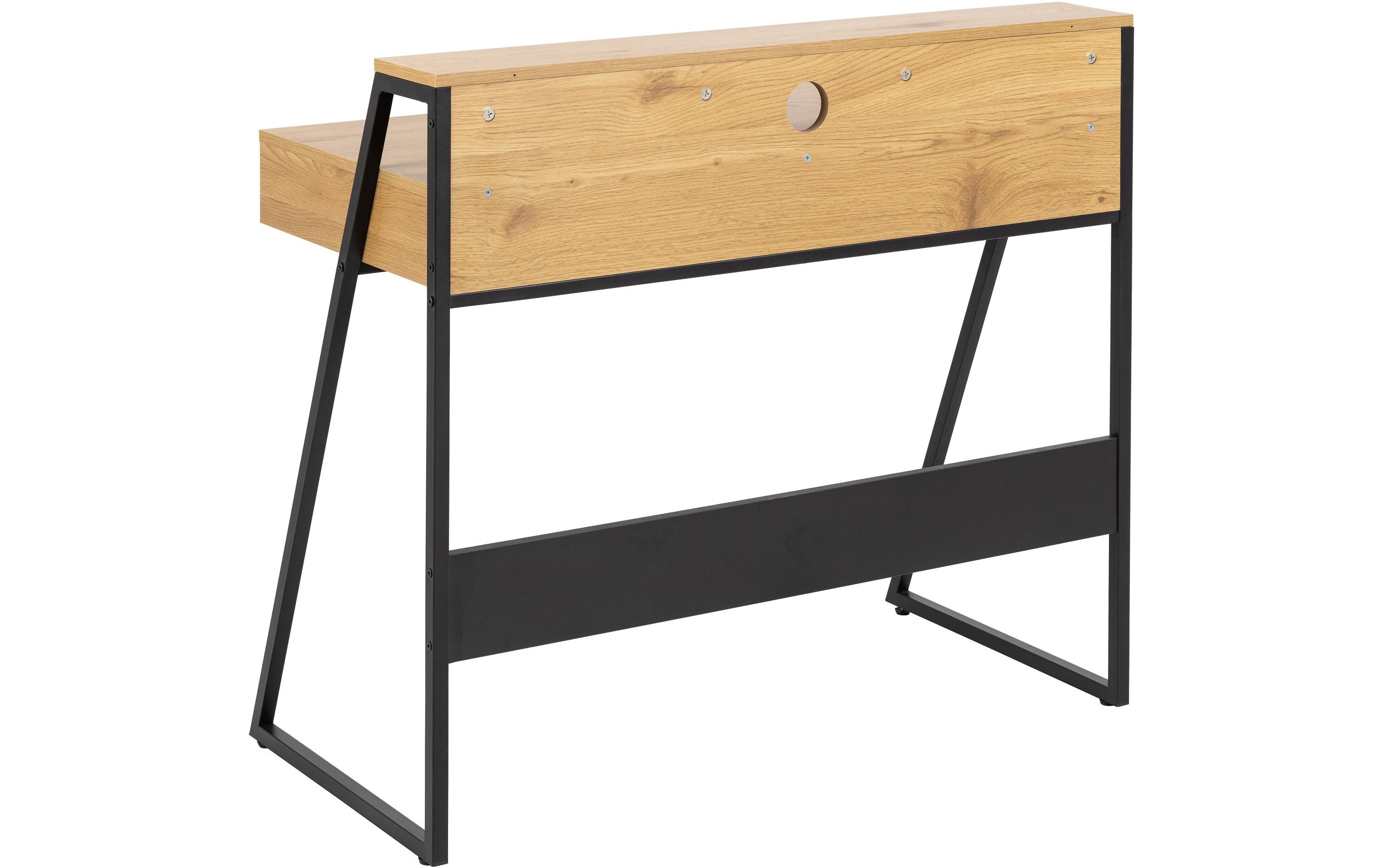AC Design Tisch Reece, Wildeiche / Schwarz
