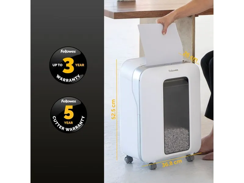 Fellowes Aktenvernichter LX201 P-5, 12 Seiten, Weiss Fellowes Aktenvernichter LX201 P-5, 12 Seiten, Weiss
