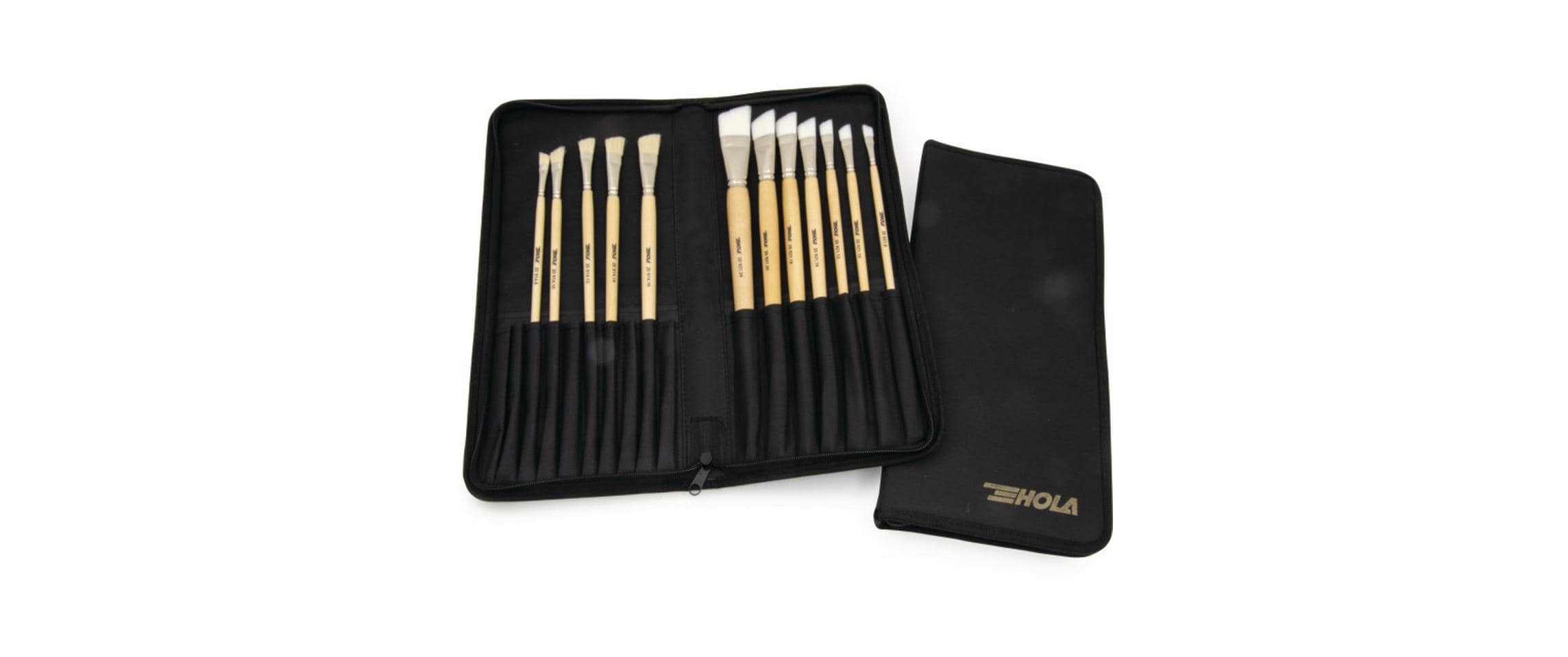 HOLA Strichzieher Set in Pinselmappe