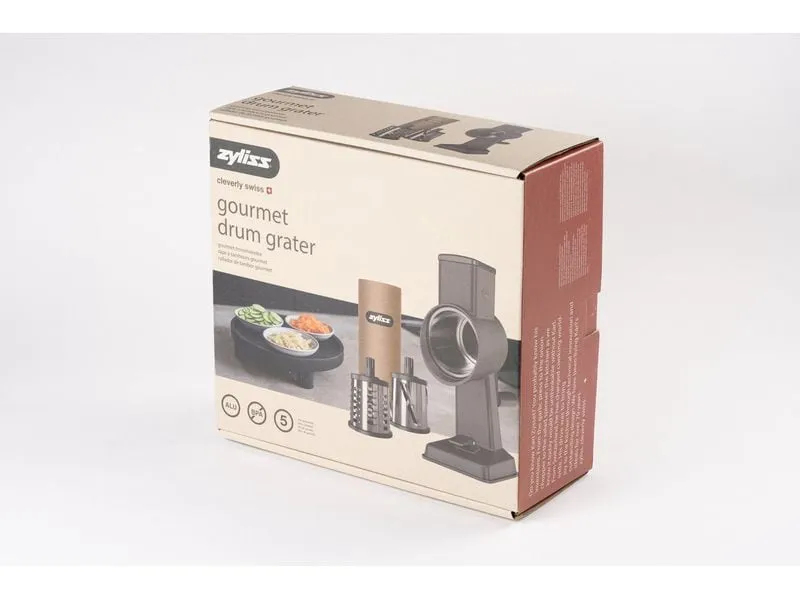 Zyliss Trommelreibe Gourmet Grau/Silber