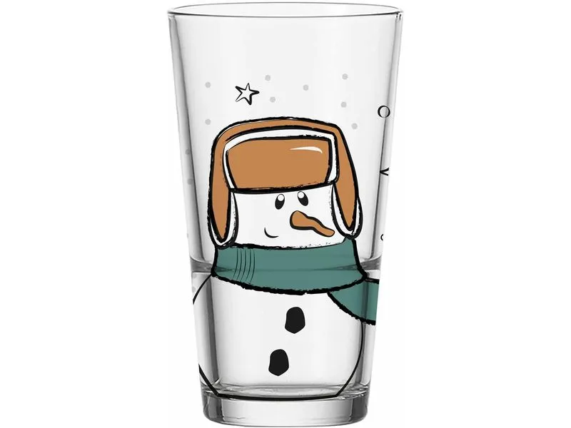 Leonardo Trinkglas Schneemann 6 x 330 ml, Transparent Leonardo Trinkglas Schneemann 6 x 330 ml, Transparent