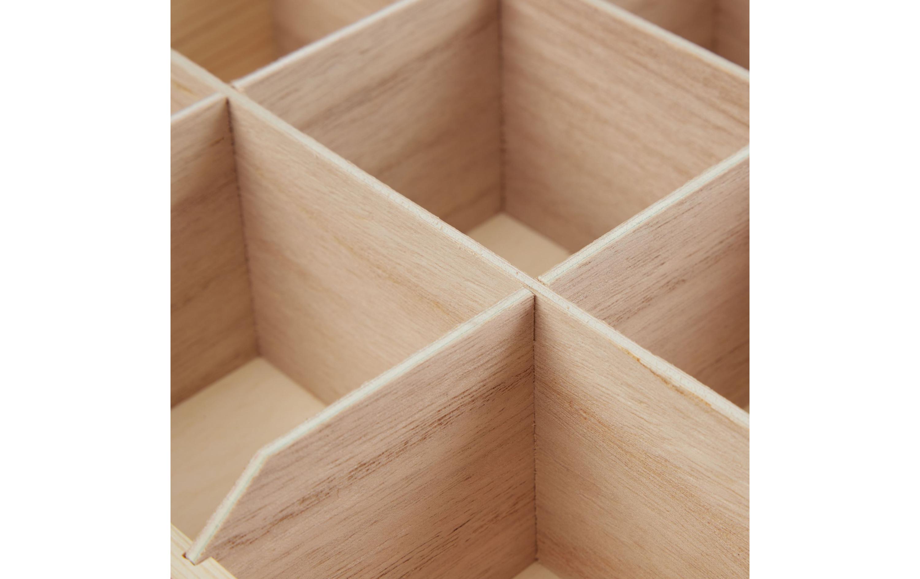 relaxdays Teebeutel-Box Braun