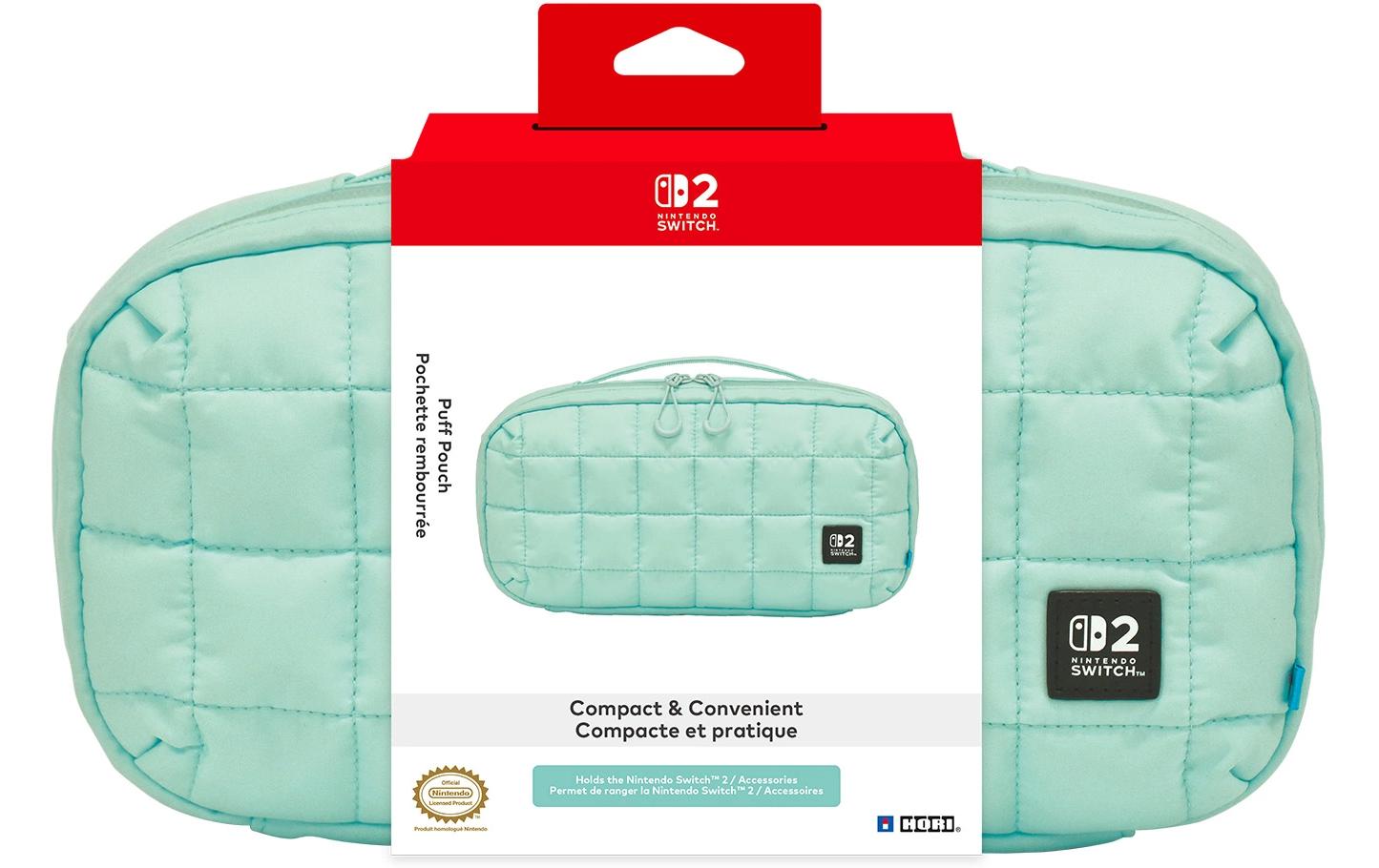Hori Nintendo Switch 2 Tasche Green Quilted