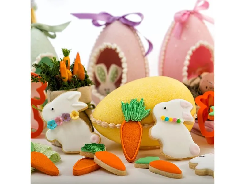 Decora Guetzli-Ausstecher 2 Stück, Hase und Karotte Decora Guetzli-Ausstecher 2 Stück, Hase und Karotte