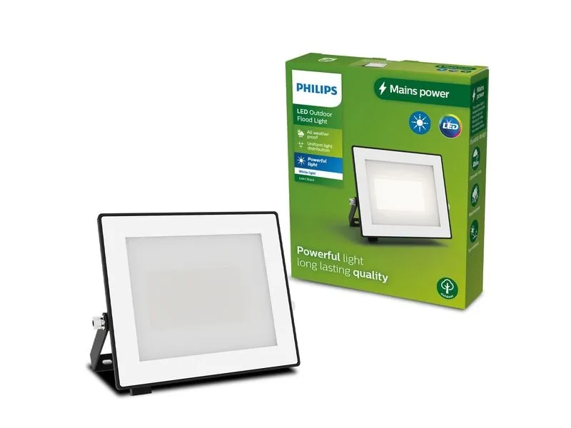 Philips Lois Flutlicht 30W 3000K IP65 schwarz 30 W