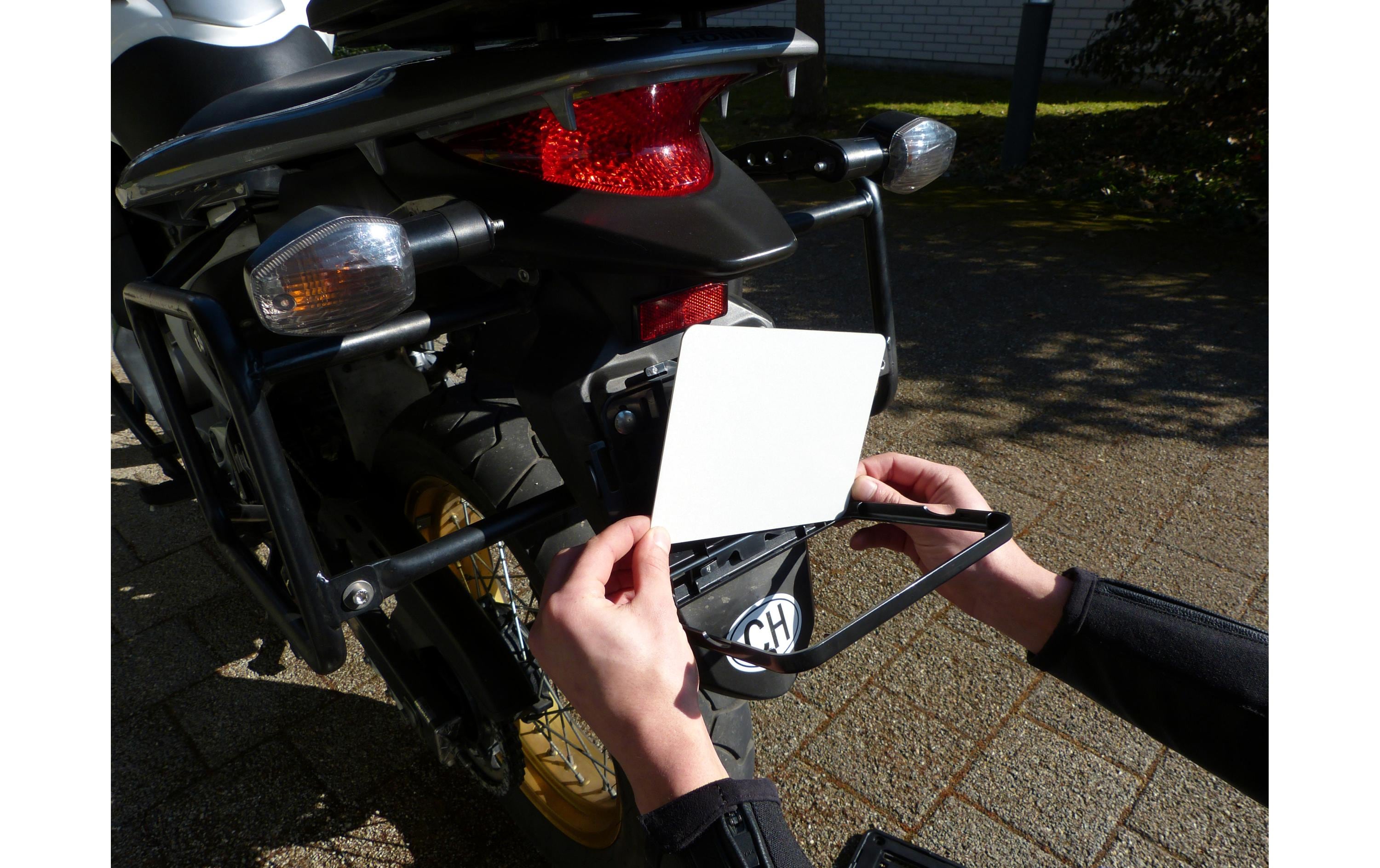 EASYKLICK Kennzeichenhalter Moto Chrom EASYKLICK Kennzeichenhalter Moto Chrom