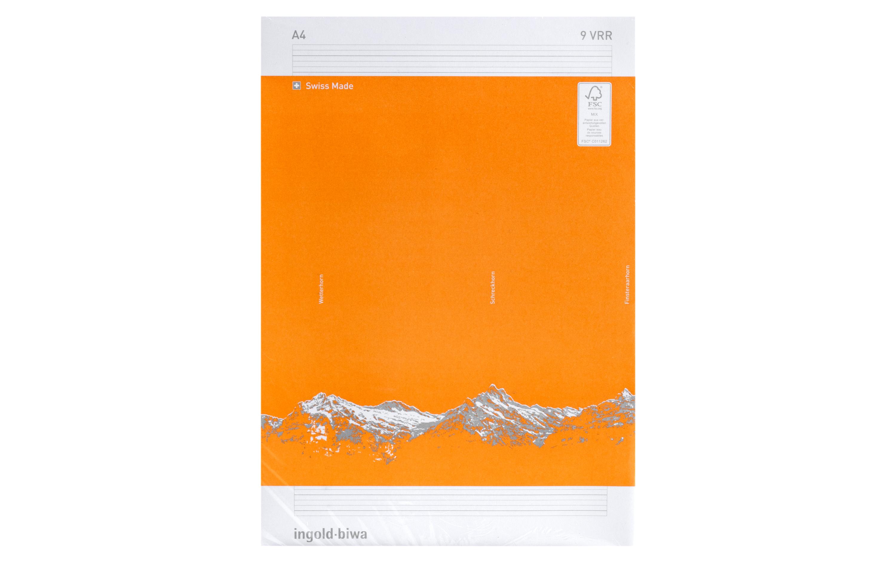 ingold-biwa Schulheft A4, Liniert, Orange, 25 Stück ingold-biwa Schulheft A4, Liniert, Orange, 25 Stück