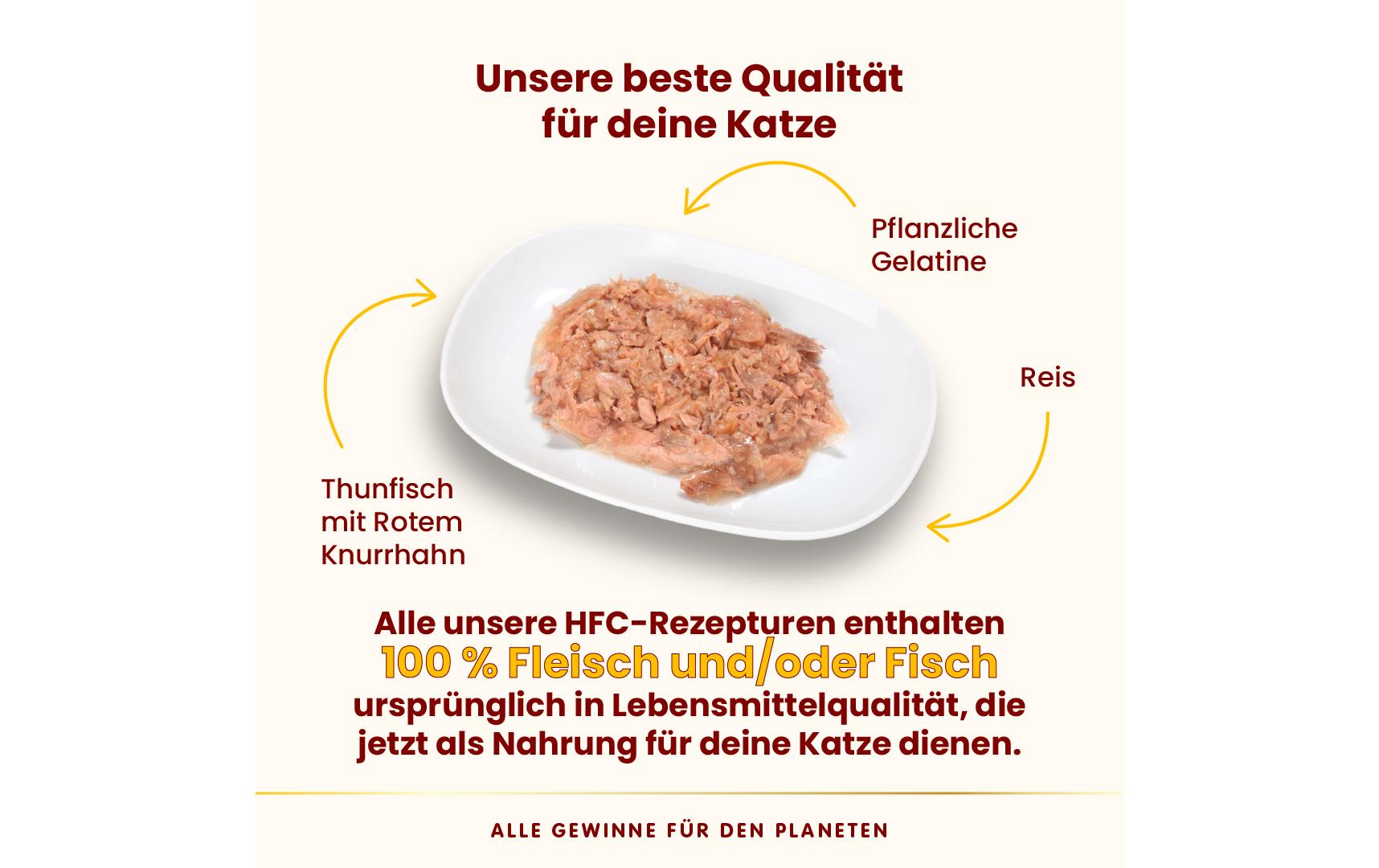 Almo Nature Nassfutter HFC Jelly Thunfisch mit Roter Knurrhahn